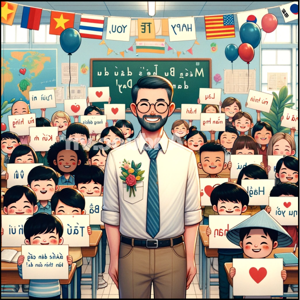 Lời chúc thầy cô 20/11: Tiếng Anh, Tiếng Việt, Tiếng Hàn, Tiếng trung.